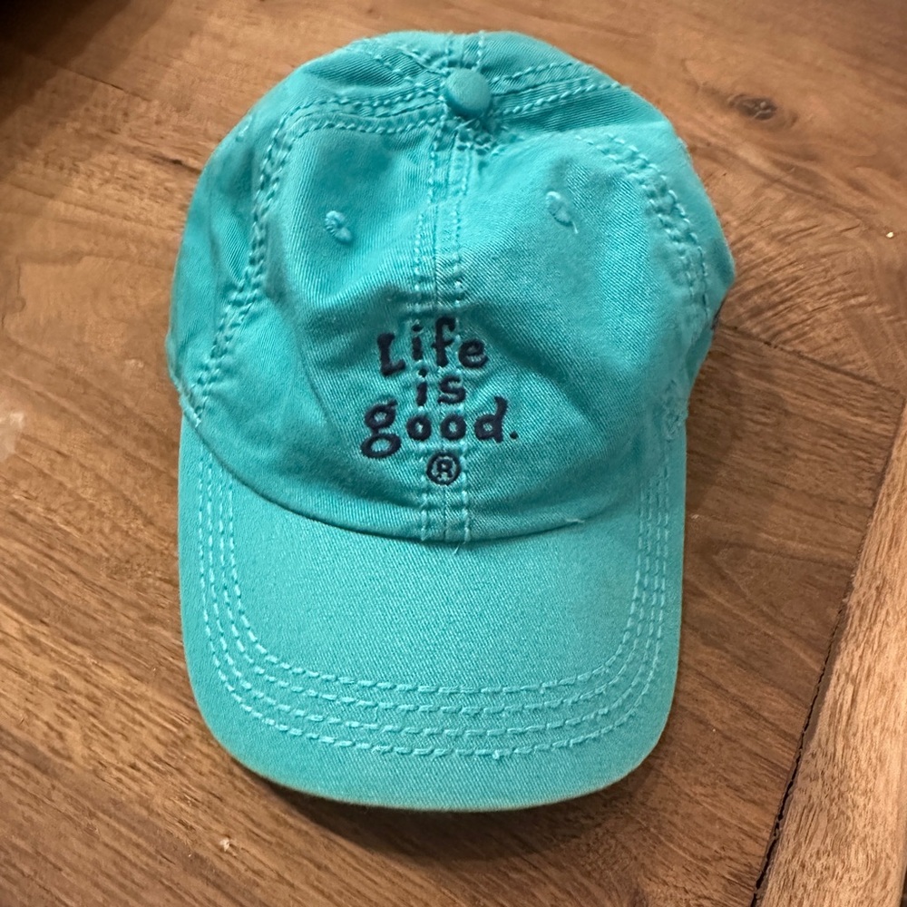 Teal Life is Good hat
